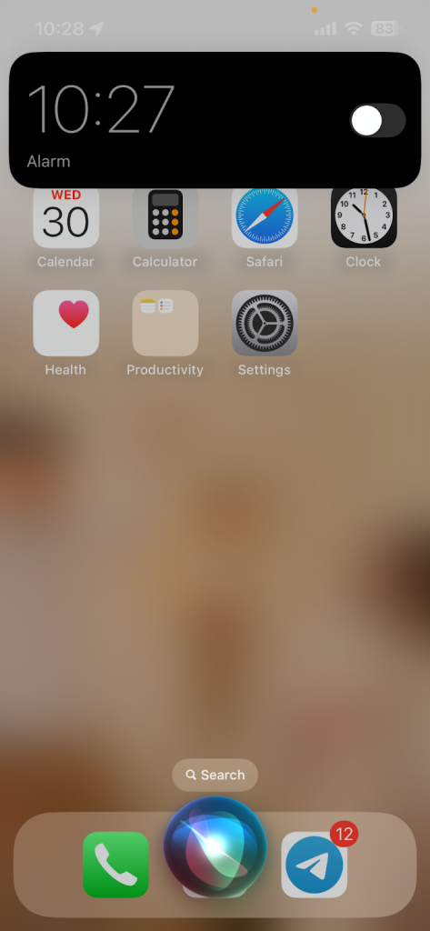 Siri command to turn off the alarm