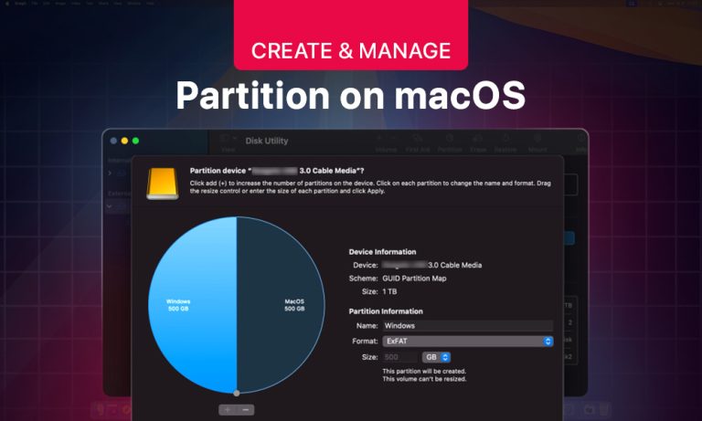 Partition Drives on Mac