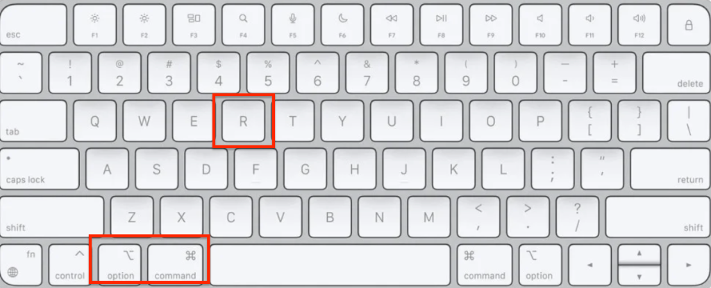 press Command + Option + R in the process
