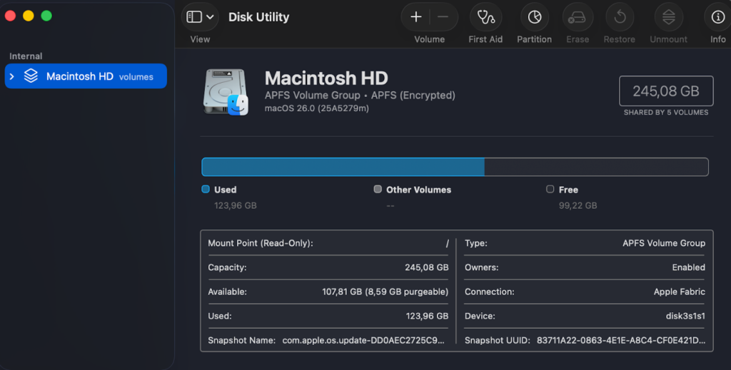 Run Disk Utility to check and fix disk errors