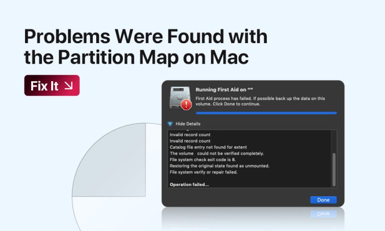 Problems Were Found With the Partition Map