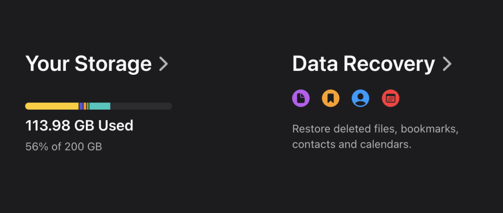 Restore from iCloud