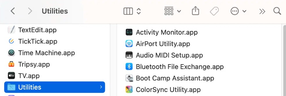 Go to Applications > Utilities
