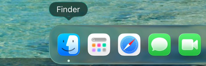 Dock Panel > Finder