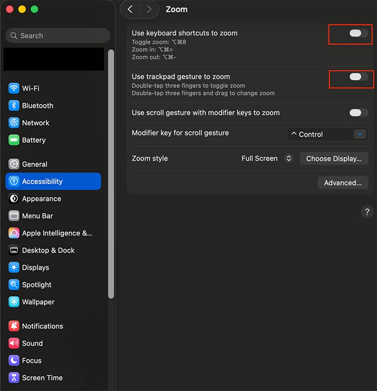 How to activate Mac Magnifier