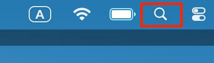 Magnifying Glass > Spotlight Search