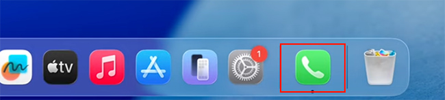 Phone App on Mac dock