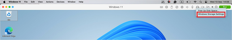 Disk-space-visibility