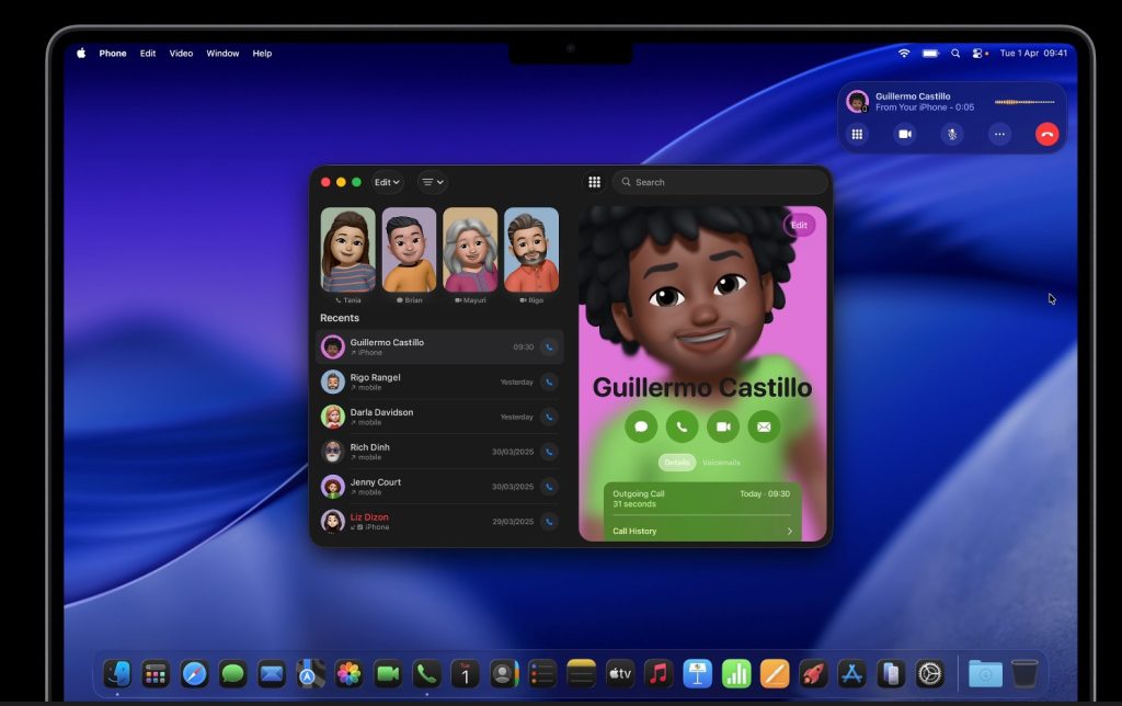 iPhone App interface