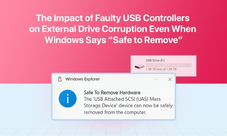 The Impact of Faulty USB Controllers on External Drive Corruption Even When Windows Says “Safe to Remove” Impact of Faulty USB Controllers on External Drive Corruption