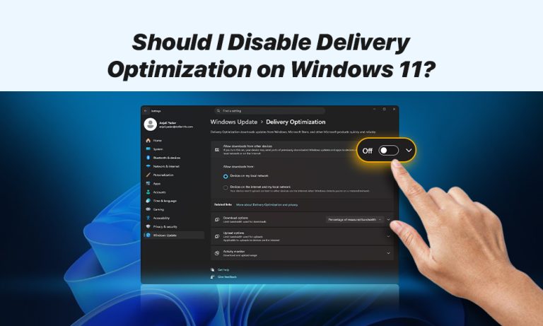 Should I Disable Delivery Optimization on Windows 11? Disable Update Delivery Optimization