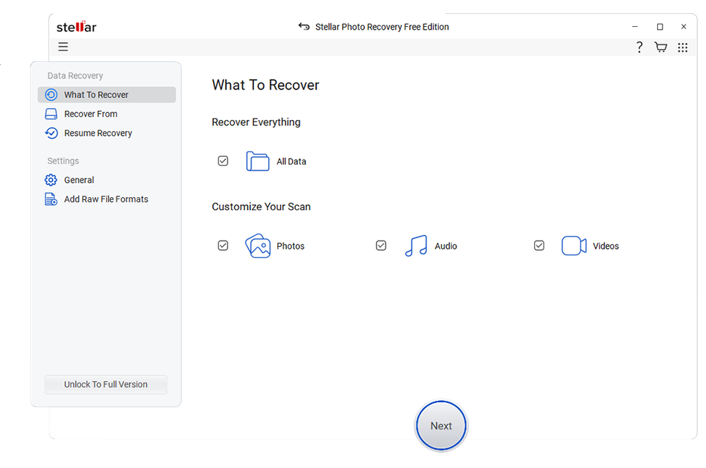 Stellar Photo Recovery